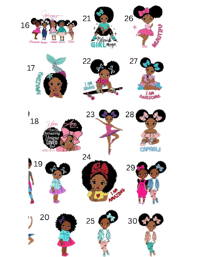 Image of Princess (1) DTF Transfers