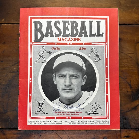 Image of Autographed Joe Medwick Baseball Magazine