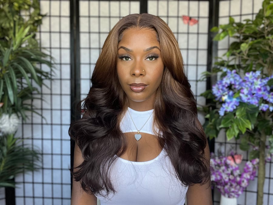 Image of Outre Perfect Hairline Glueless 13x6 HD Lace Front Wig - ATLAS  ( 3DR4/CHESTOMB)