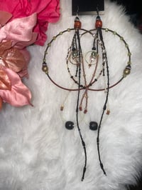 Image 1 of Goddess Gems Large Hoop earrings
