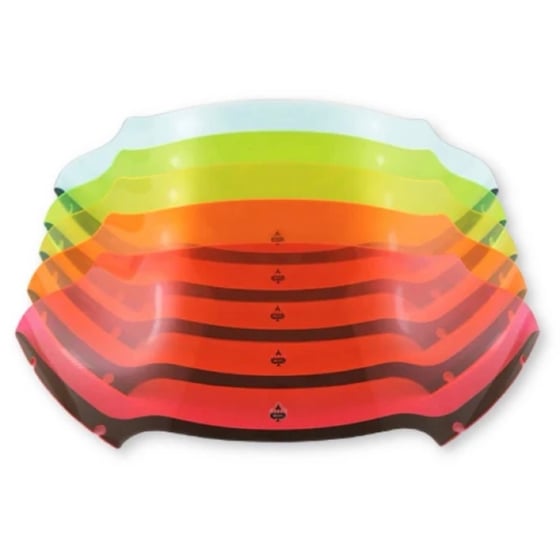 Image of Klockwerks Ice Kolor Flare Windshield for HD Touring Models (Blue, Green, Red, Yellow or Orange)