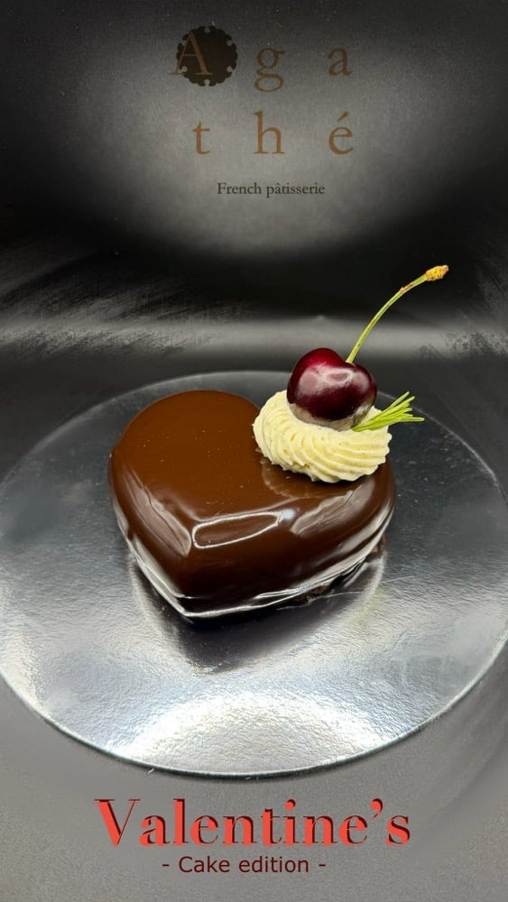 Valentine's Heart Black Forest Cake