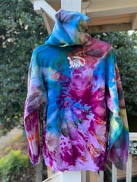 Image 4 of Large Live Fast Eat Trash Tie Dye Hoodie 1