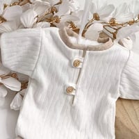 Image 3 of Newborn boys bodysuit Jasper | off white | beige