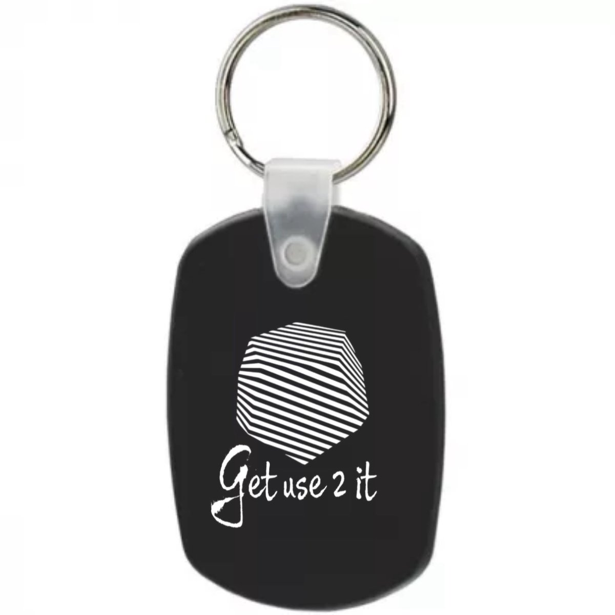 Image of Get Use 2 It Keychain Black