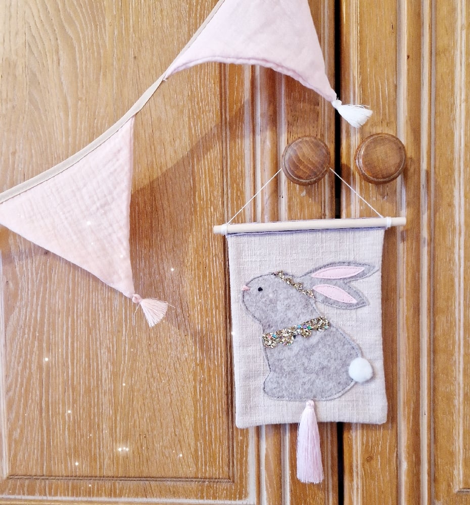 Image of Woodland Bunny Princess Banner. Limited Edition.