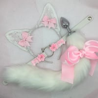 White / Pink Kitten 🐈‍⬛🐾 petplay set 