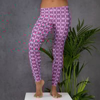 Image 5 of Pink Cactus Bloom Women's Yoga Leggings