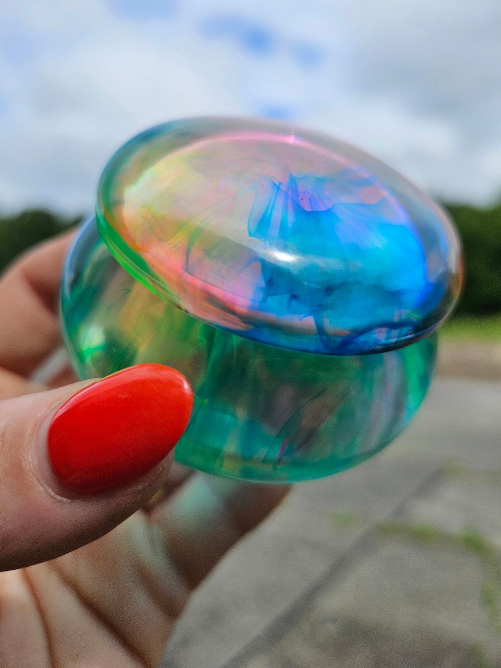 Image of Tye Dye Smol Round Box