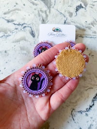 Image 2 of Purple & Pink Luna Earrings (Dangly or Studs)