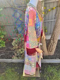 Image 4 of Fiesta fringe kaftan - sample - only one available 8-16uk