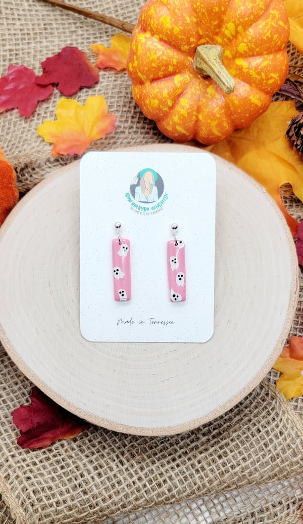 Image of Pink Ghostie Dangles