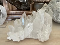 Image 2 of Large Clear Quartz Points Cluster Statement Piece #2132