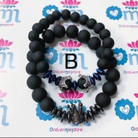 Image 3 of Black Matte Royalty Matching Set (2pc)