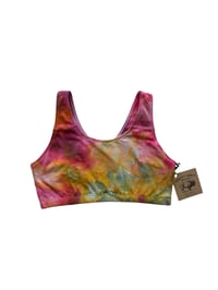Image 2 of S (34) Cotton-Blend Tank Bralette in Euphoria Ice Dye