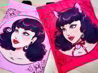 Image 1 of Art By Miss Alice Meow tote bag