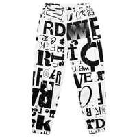 Image 1 of FONT BLOCK - " WERD FCKR" - Unisex track pants