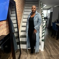Image 3 of Belted Denim Trench (WORN)
