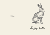 Image 2 of Hare - Easter Card