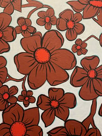 Image 4 of Retro Flower Painting 