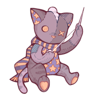 Plush Kitty Sticker - Vinyl - 3 inch 