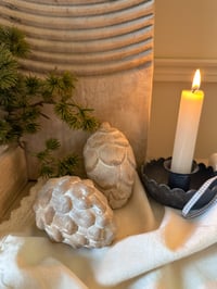 Image 1 of Set of 2 Ceramic Pinecones