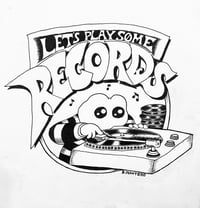 Let's Play Some Records (B&W)