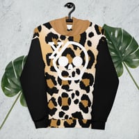 Image 1 of Leopard White Skull Unisex Hoodie 