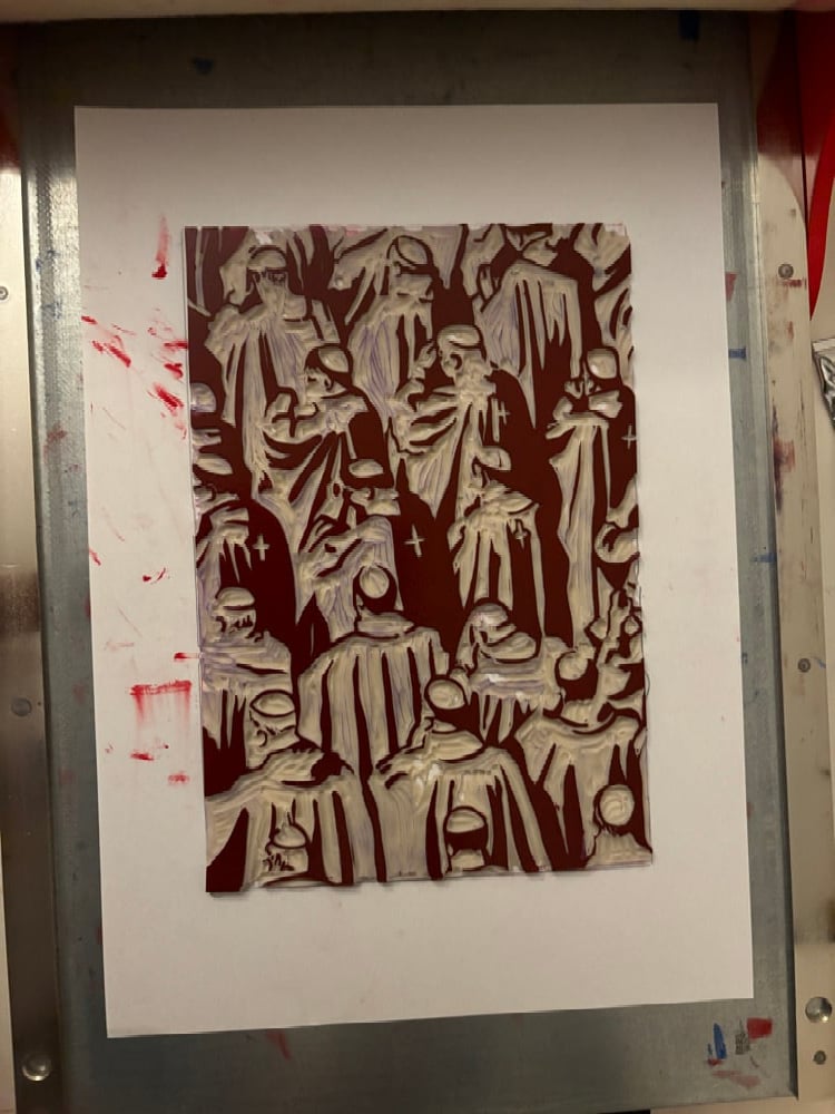 Image of Conclave Lino Print