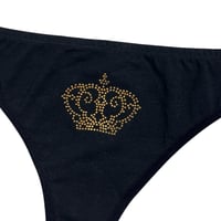 Image 2 of in_the_cards thong (black)