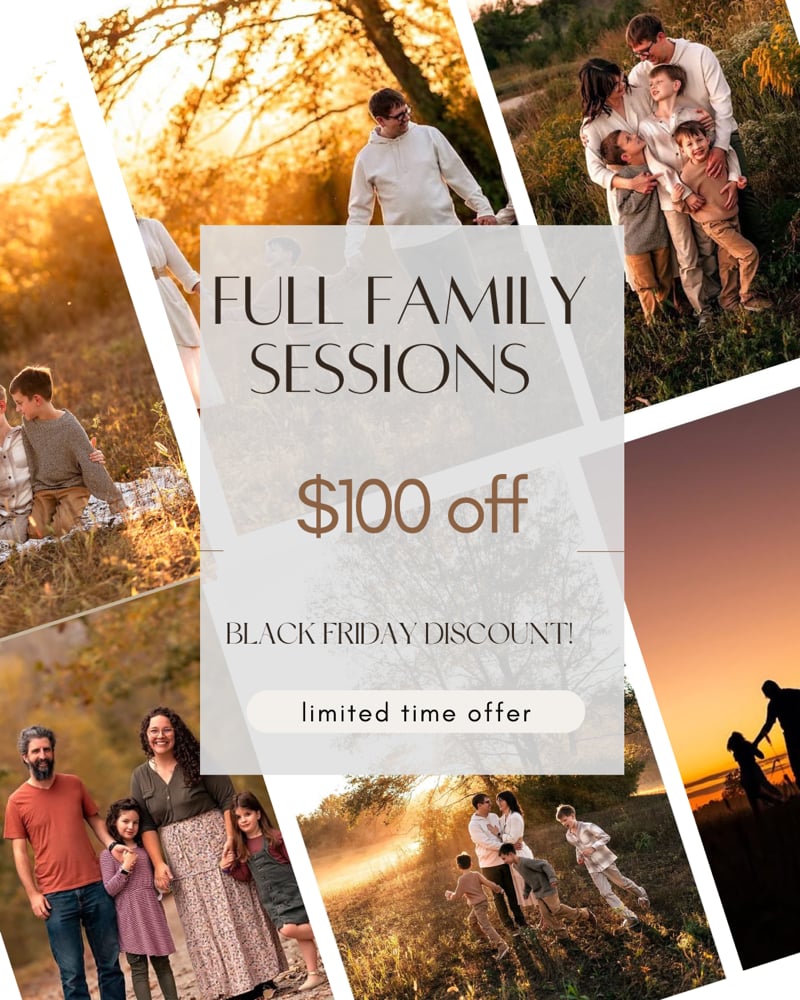 Image of $100 off FULL Family sunset sessions 