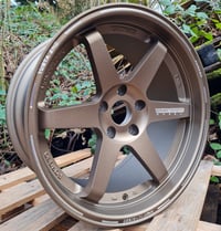 Image 2 of 18X9.5" TE37 STYLE ALLOY WHEELS FITS 5X114 ET25 BRONZE