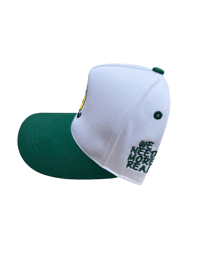 Image 2 of White and green SnapBack 