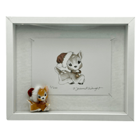 Image 2 of Retro Character Scene + Print Shadow Box