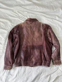 Image 3 of Vintage brown leather jacket // L