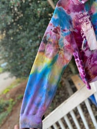 Image 2 of Large Live Fast Eat Trash Tie Dye Hoodie 1