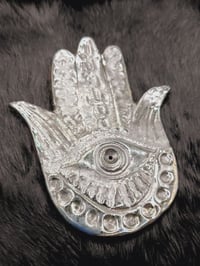 Image 2 of Hamsa Incense Burner Gunmetal