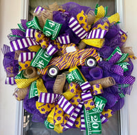Image 2 of LSU wreath 