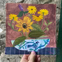 Image 1 of Late summer flowers with Bird Bowl