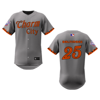 Image 1 of LIMITED EDITION 2025 Opening Day Exclusive Grey Charm City Connect Jersey