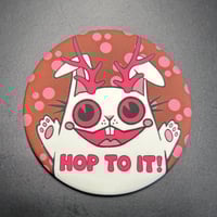 Button Magnet: Hop To It Jackalope