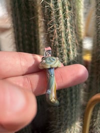 Image 2 of “UV trip sitter” mushroom pendant