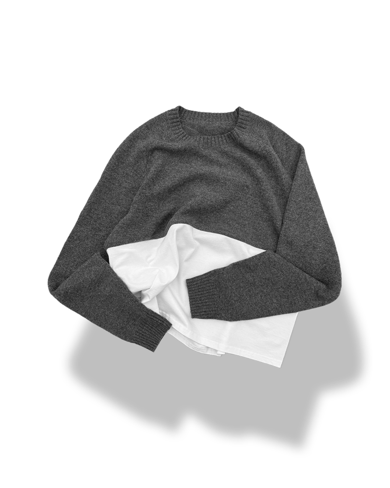 Image of Split Knit Sweater