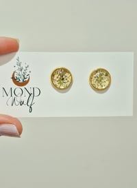 Image 1 of Pressed flower studs 