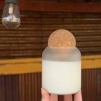 Image 1 of cork ball candle