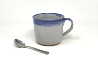 Image 3 of Blue rim Dolphin large Mug