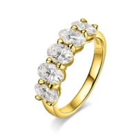 Image 2 of 4x6mm Oval Diamond Ring