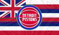 Detroit Pistons Hawaiian Flag 