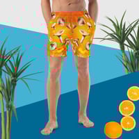 Image 1 of Holy Shiitake there Really Chantrelles - All Over Print Eco Friendly Swim Trunks