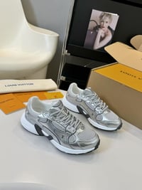 Image 1 of Silver LV Sneaker